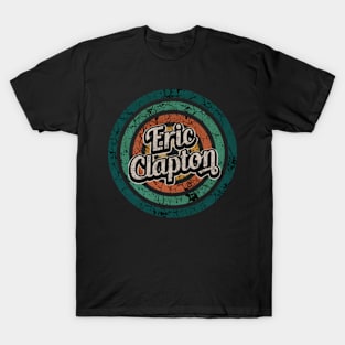 Eric Clapton // Retro Circle Crack Vintage T-Shirt